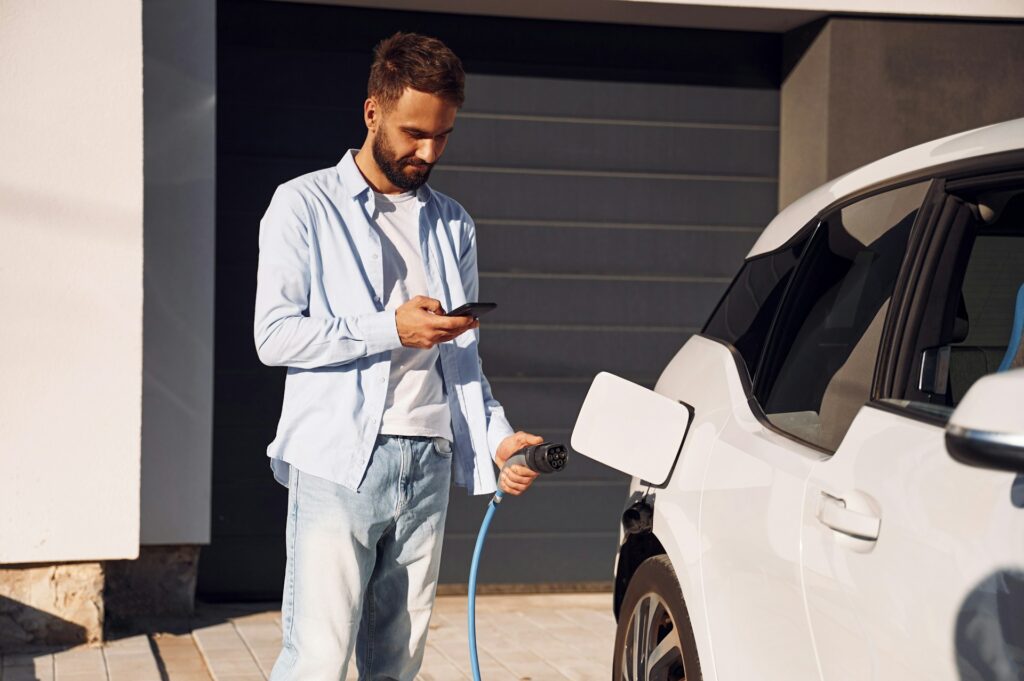 charging electric car