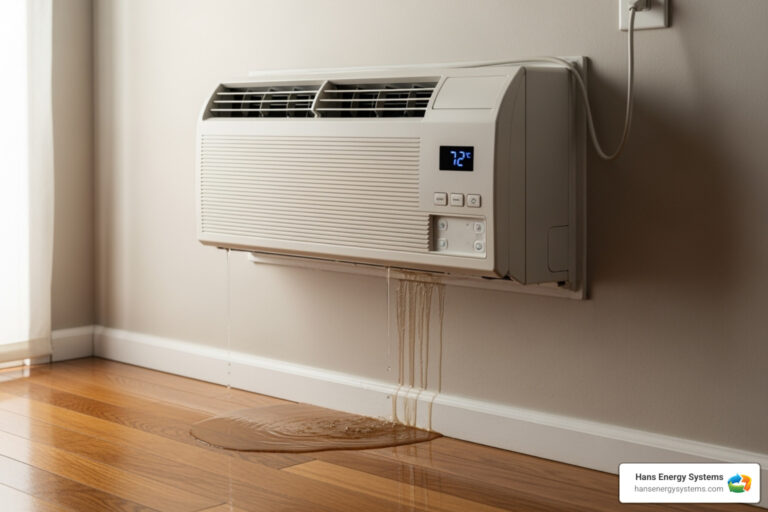 Mini split leaking water