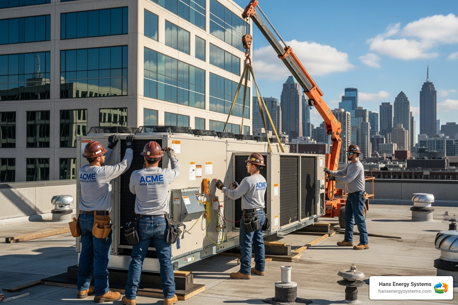 Commercial AC installation