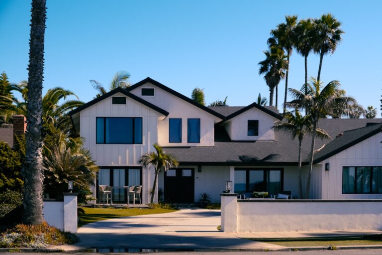 San Diego home with outdoor AC unit in sunny suburban setting