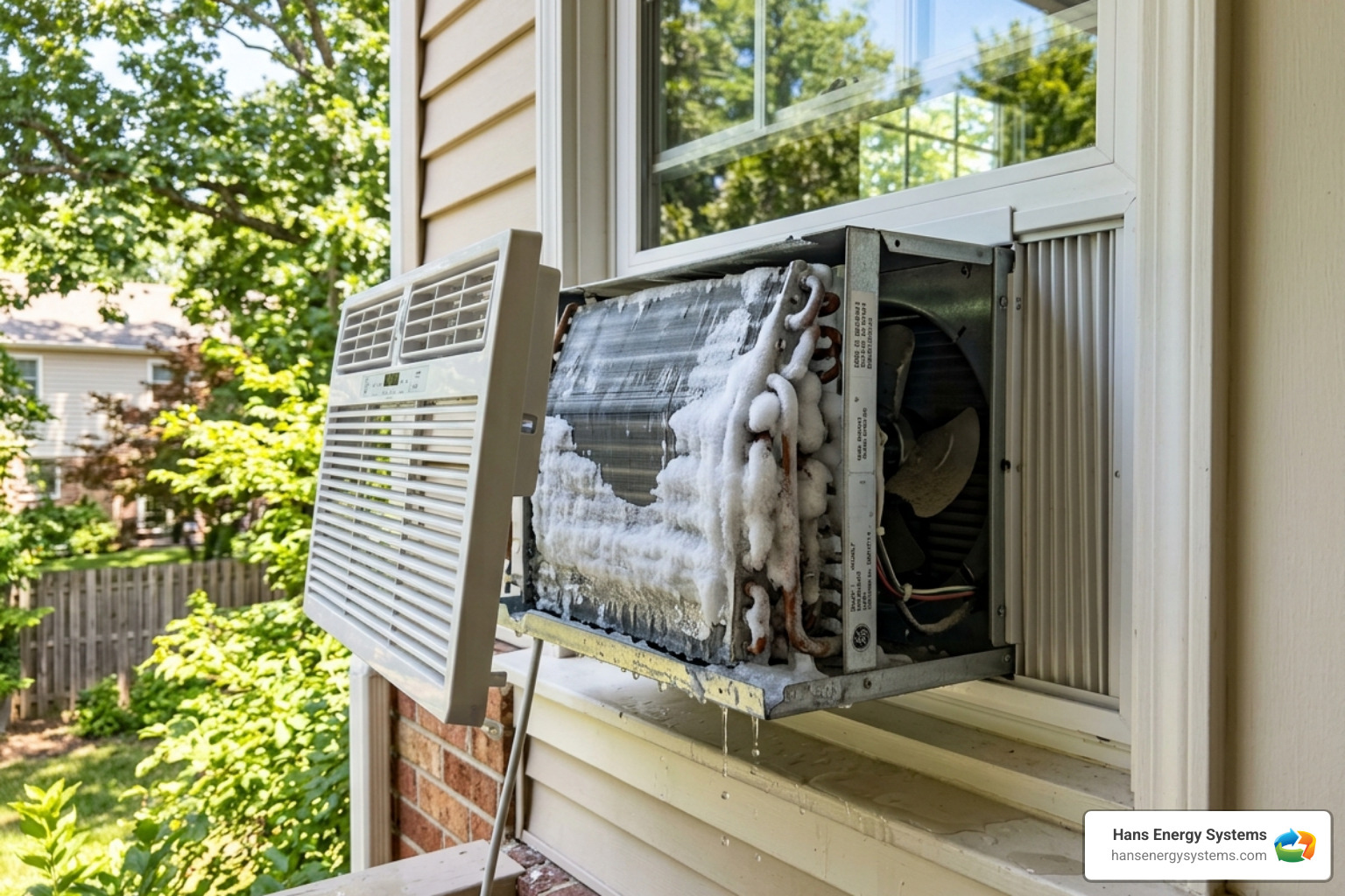 why is my ac unit freezing up in summer