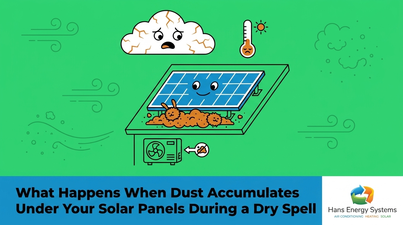 What Happens When Dust Accumulates Under Your Solar Panels During a Dry Spell — featured image