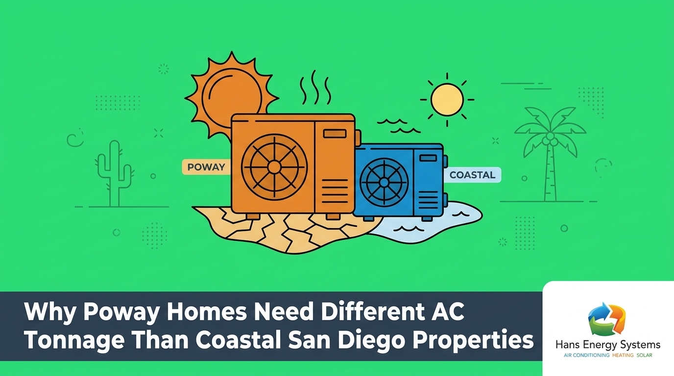 Why Poway Homes Need Different AC Tonnage Than Coastal San Diego Properties — featured image