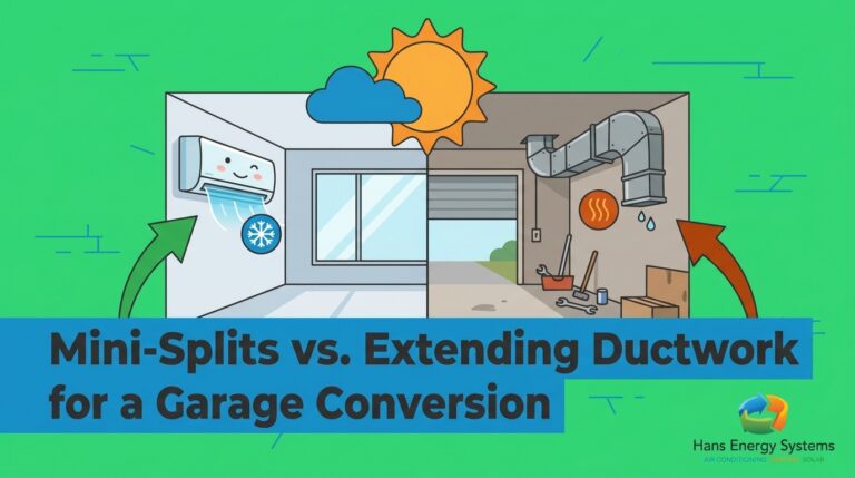 Mini-Splits vs. Extending Ductwork for a Garage Conversion — featured image